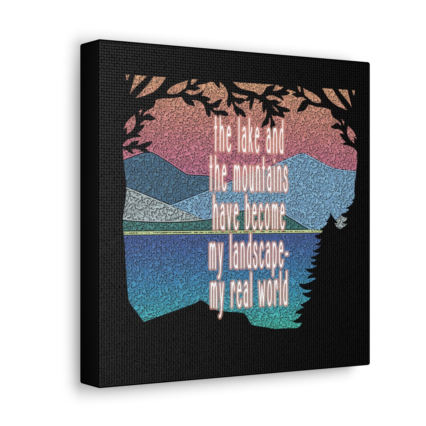 Canvas Gallery Wraps 10x10 Lake Holiday Window