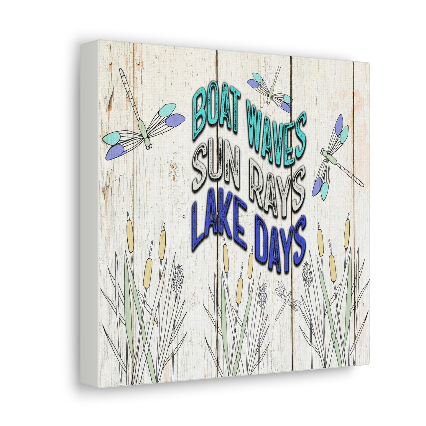 Canvas Gallery Wraps 10x10 Lake Dragonfiles