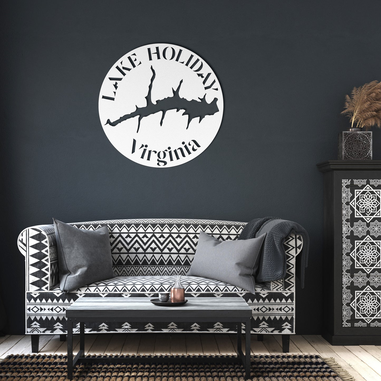 Lake Holiday, VA Metal Sign Open Order Includes Shipping