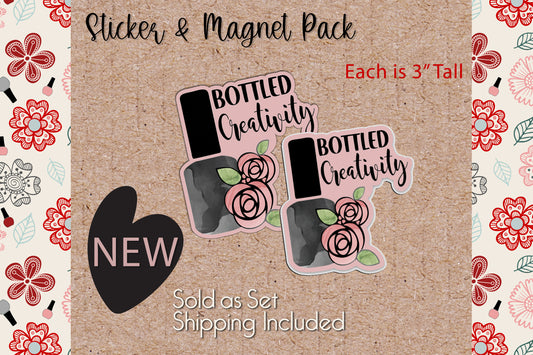Premium Magnet & Sticker Combo Pack