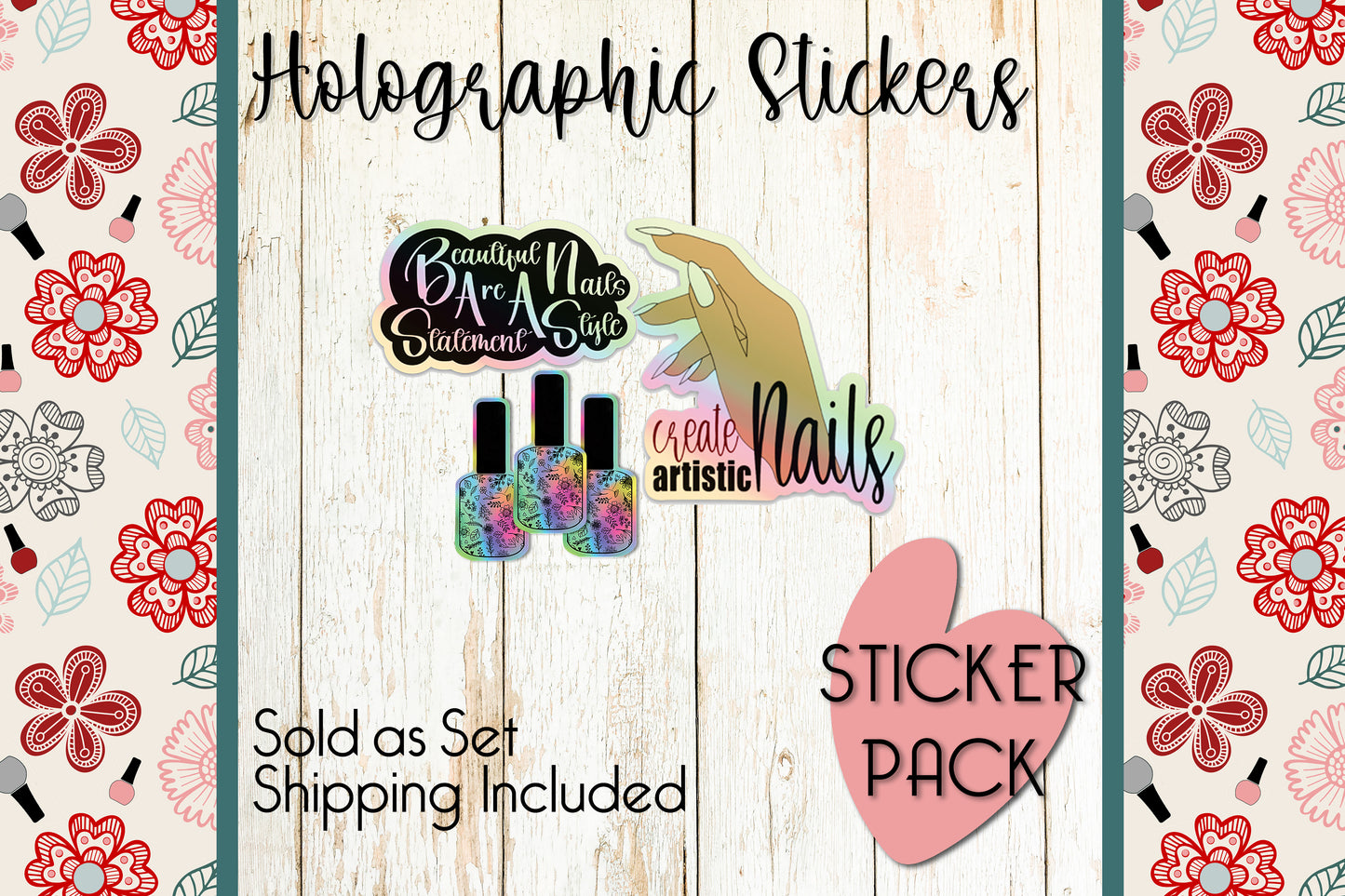 Premium Sticker Pack Holographic Collecton (5)